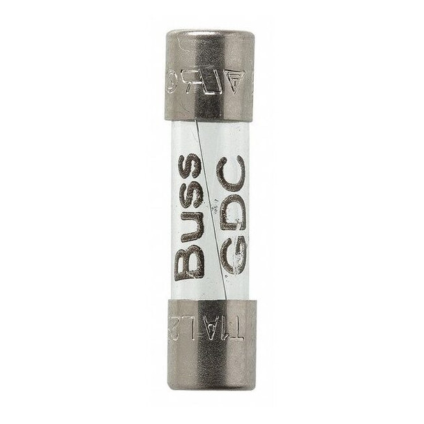 Eaton Bussmann Glass Fuse, 50mA, 35A at 250V AC, 5 PK GDC-50MA