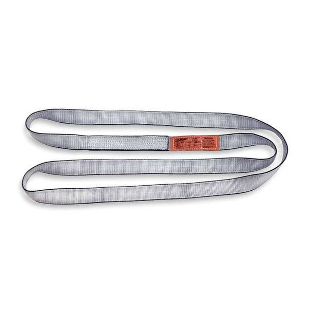 Lift-All Web Sling, Type 5, 10 ft L, 2 in W, Polyester, Silver EN1802TX10