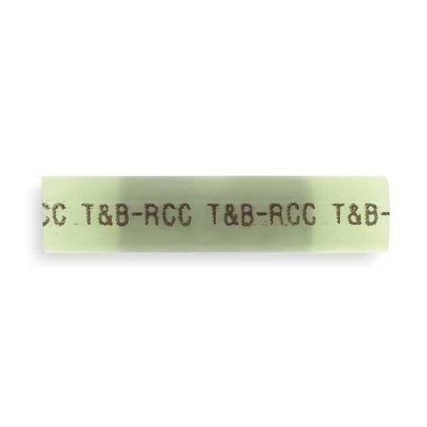 Butt Splice Wire Connector, 10 AWG Max, Yellow, Nylon Insulation, 600 V, 50 PK