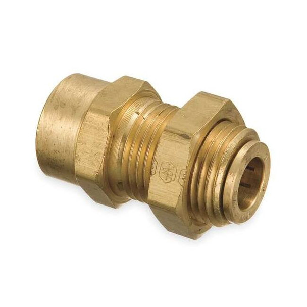 Weatherhead Strt,Brass,Push-Fit1/4in,NPTF1/4in 1873X4X4