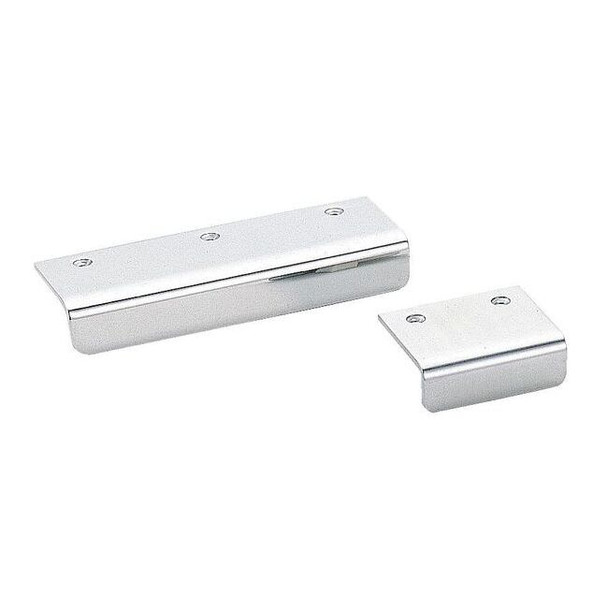 Edge Pull Handle, 304 Stainless Steel, Polished, Threaded Holes