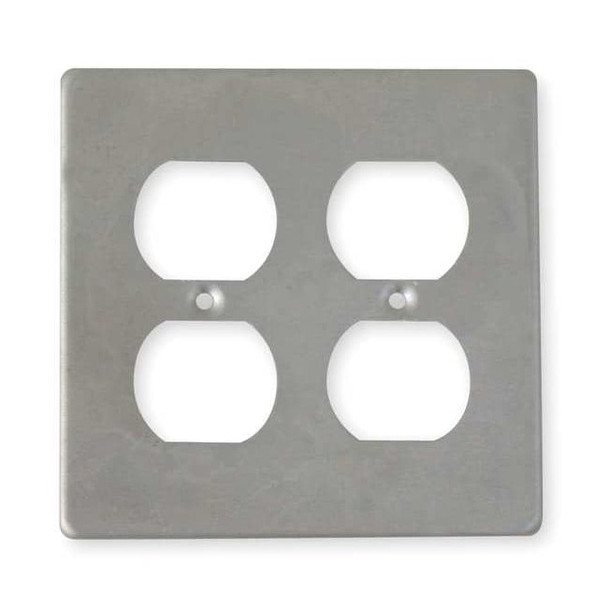 Weatherproof Cover, 2 Gang, Aluminum, Duplex Receptacle Cover Type
