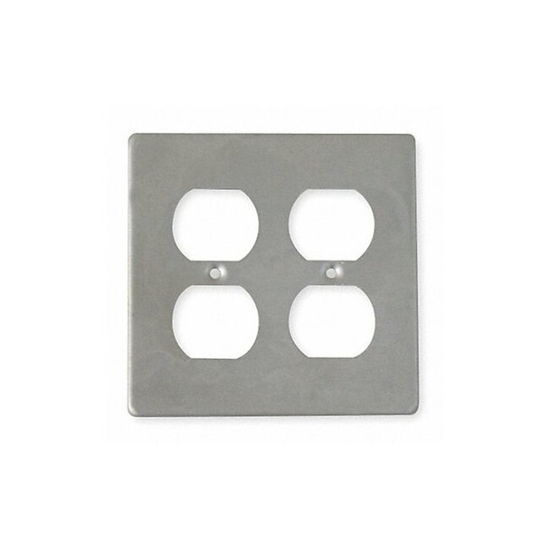 Weatherproof Cover, 2 Gang, Aluminum, Duplex Receptacle Cover Type