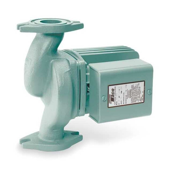 Taco Hydronic Circulating Pump, 1/8 hp, 115V, 1 Phase, Flange Connection 0010-F3