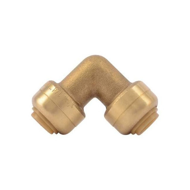 Sharkbite 1/4" Tube DZR Brass 90 Degree Elbow U244LF