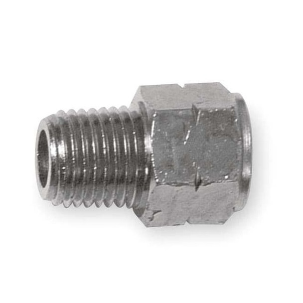 Adapter Nickel Plated Brass Adapter, 1/8 in Male NPT X 1/8 in Female BSPP