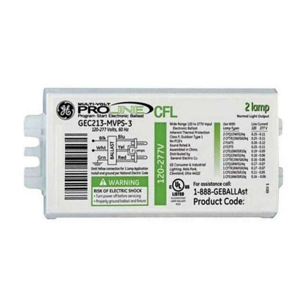 Ge Lighting CFL Ballast, Electronic, 39W, 120/277V GEC-218-MVPS-3W