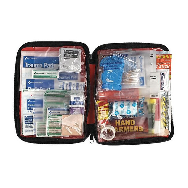 Emergency Preparedness Kit, Nylon Bag, 106 Components, 24 People Served