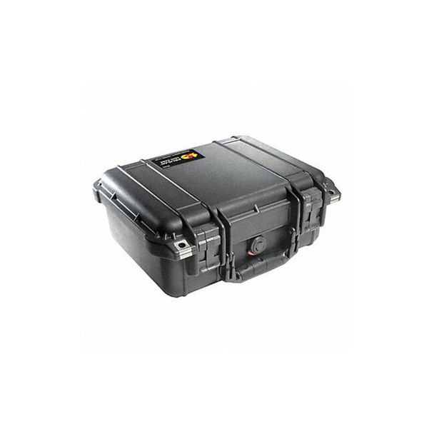 Pelican Black Protective Case, 13.37" L x 11.62" W x 6" D, Weight: 5.19 lb 1400