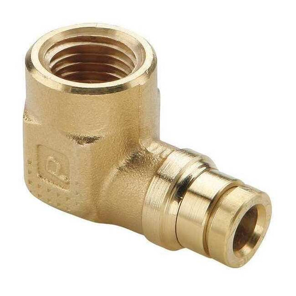 Parker Elbow,Brass,Push-Fit1/2in,FNPT3/8in 170PTCNS-8-6