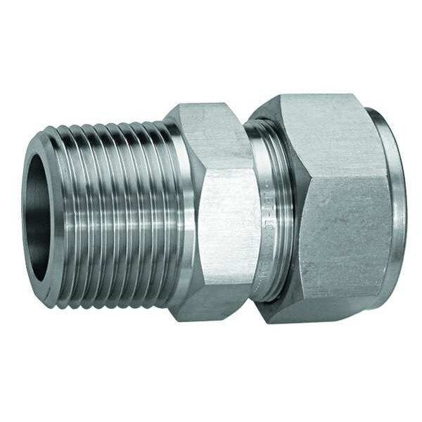 Ham-Let 1/2" x 5/8" Compression x MNPT SS Male Connector 768L   SS 5/8 X 1/2