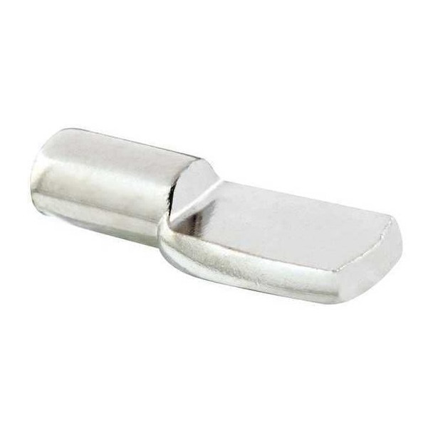 Shelf Support Peg, 5mm, Steel Construction, Nickel Plated, PK8