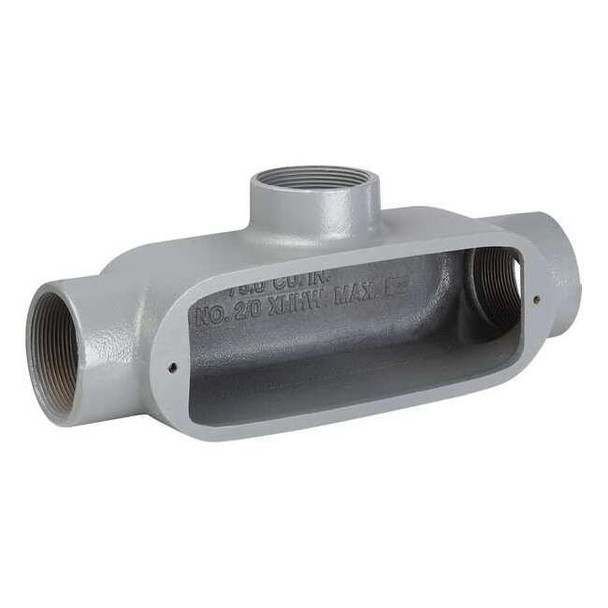 Hubbell Killark Conduit Outlet Body,Alum,Trd Sz 1/2in OT-1