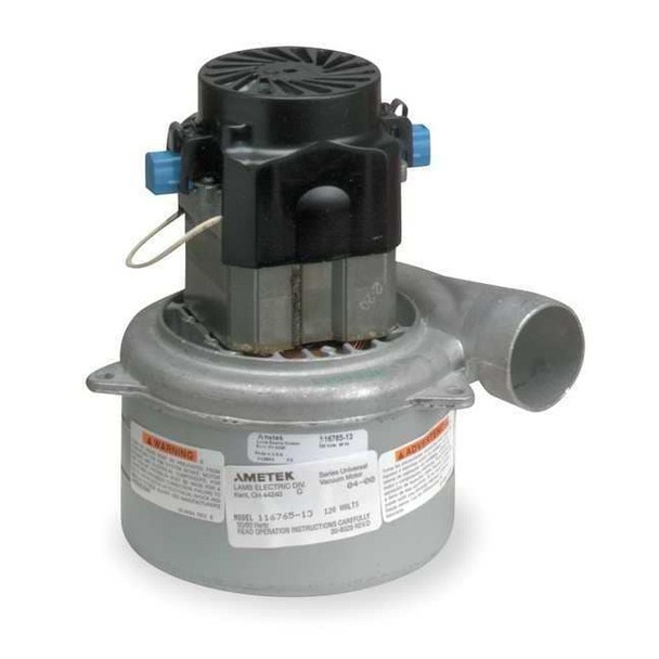 Ametek Vacuum Motor/Blower, Tangential, 3 Stage, 1 Speed, Acustek 116765-13