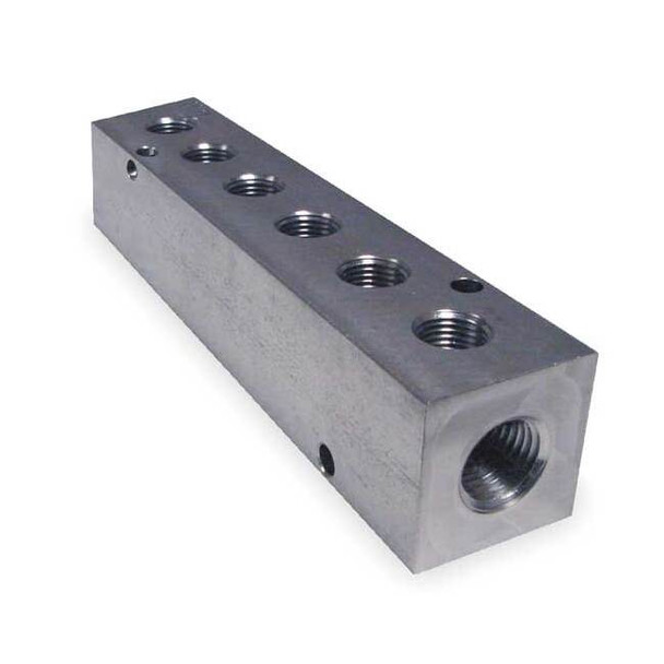 Pneumadyne PipeManifoldFitting,StainlessSteel,1/4in M10-125-6-SS