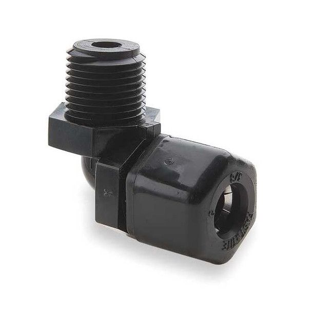 Parker 3/8" Compression x 1/2" MNPT Male 90 Degree Elbow P8ME6
