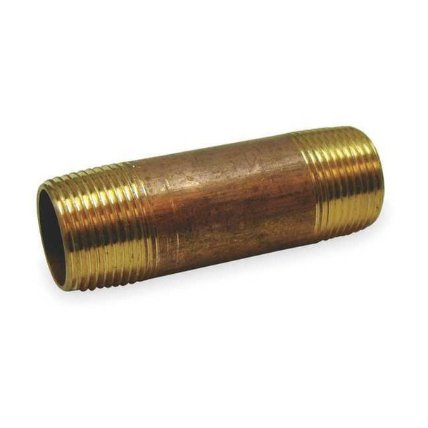 Manufacturer Varies 3/8" MNPT x 3-1/2" TBE Red Brass Pipe Nipple Sch 40 462-035