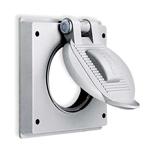 2 -Gang Vertical Weatherproof Cover, 2-27/32" W, 4-9/16" H