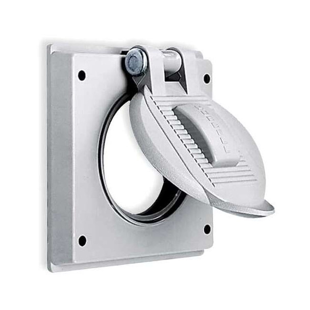 2 -Gang Vertical Weatherproof Cover, 2-27/32" W, 4-9/16" H