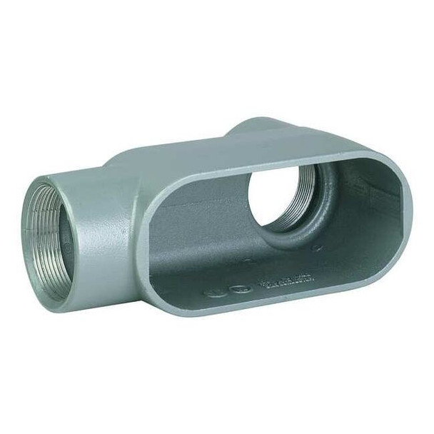 Hubbell Killark Conduit Outlet Body,Iron,Trd Sz 1/2in LB17
