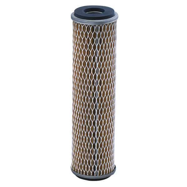 Pleated Filter Cartridge, 7 gpm, 10 Micron, 2-1/2" O.D., 9 5/8 in H