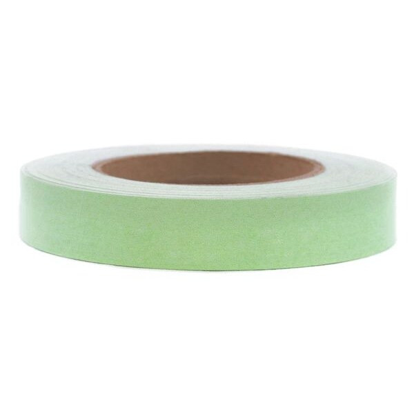 Masking Tape, 1 in W x 60 yd L, 6 mil Thick, Green, Rubber Adhesive
