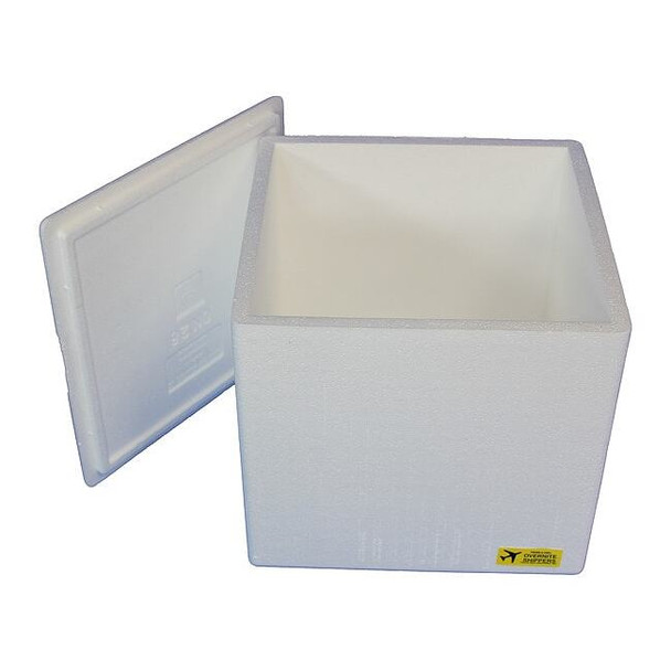 Insulated Overnight Shipping Foam & Carton, 1-2 Day, Color: White