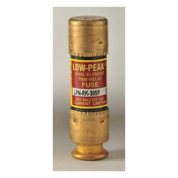 UL Class Fuse, RK1 Class, Time-Delay, 30A, 250V AC, Non-Indicating