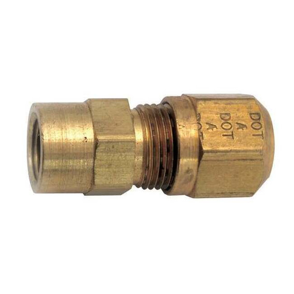 Anderson Metals FemaleConnector, Compression, Brass, 150psi 1466X4X4