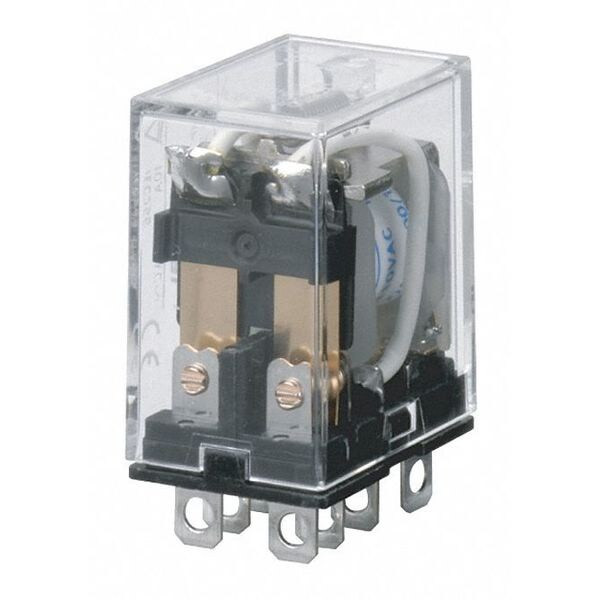 Omron PCB, General Purpose Relay, Square, 10 A, 8 Pins, PCB LY2-0-DC24