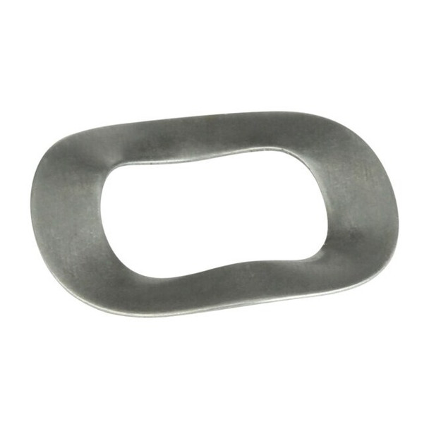 Wave Washer, Fits Bolt Size 7/16 in Spring Steel, Plain Finish, 50 PK