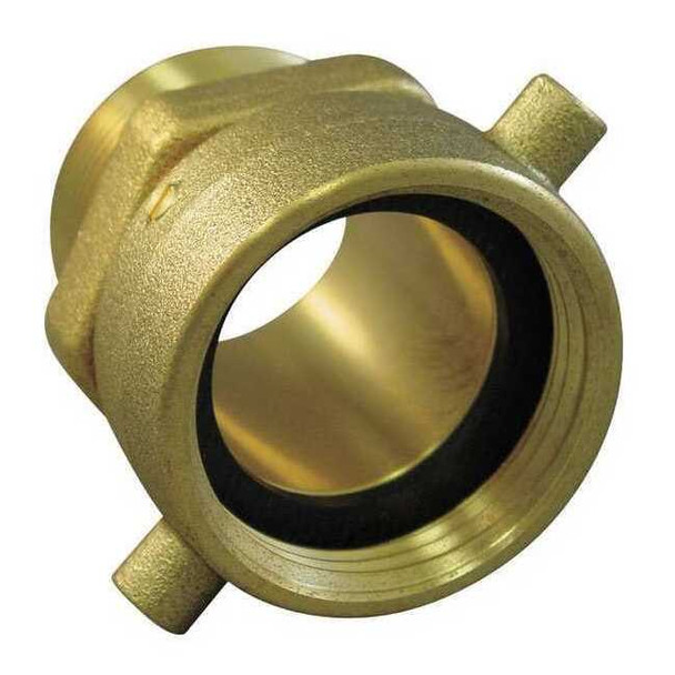 Moon American Fire Hose Adapter,Straight,NPTxNH 363-2522561