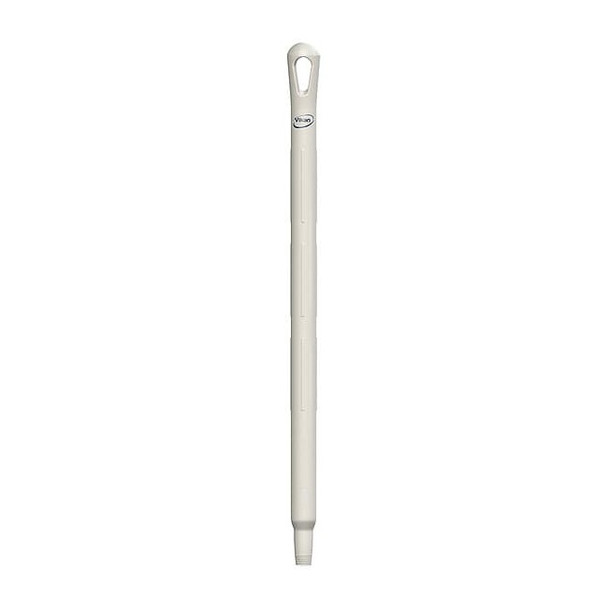 Vikan Color Coded Handle, 1 1/4 in Dia, White, Polypropylene 29665