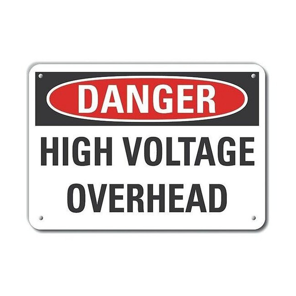 Lyle Alum Danger High Voltage,14"x10", LCU4-0446-NA_14X10 LCU4-0446-NA_14X10