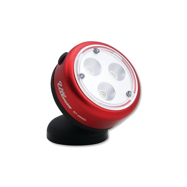 LED Magnetic Rotating Work Light, 110 Lumens, 3 SMD, 3 AAA Batteries Included