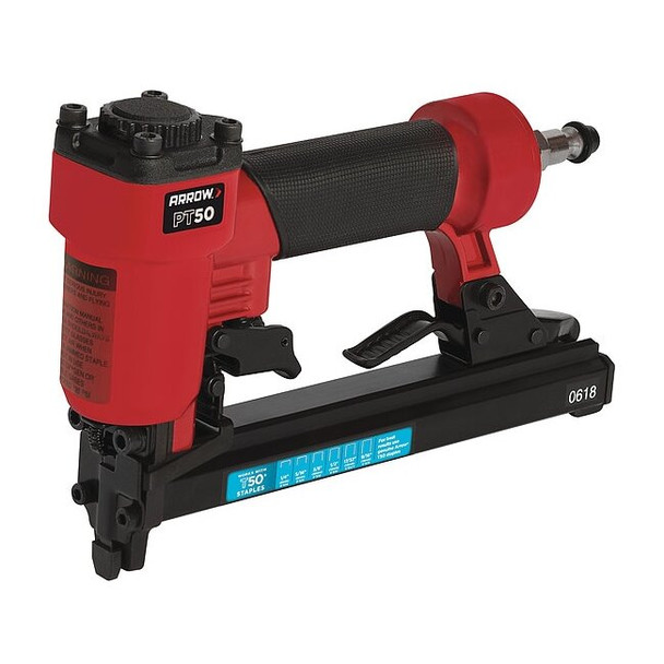 Arrow Fastener Pneumatic Stapler,Steel,Adjustable PT50