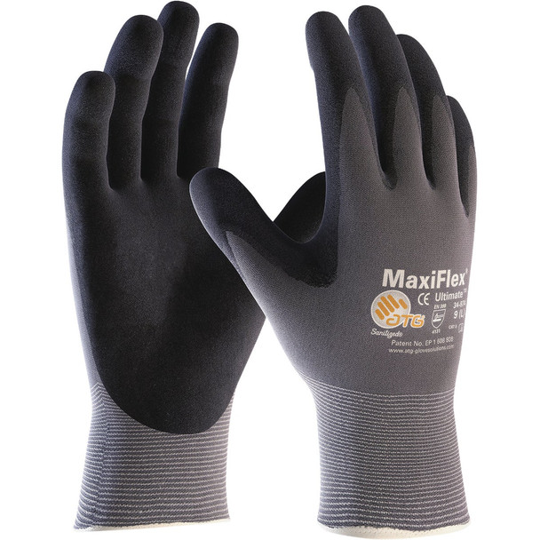 MaxiFlex Ultimate Men's Large Seamless Knit Nylon/Lycra Glove 34-874T/L