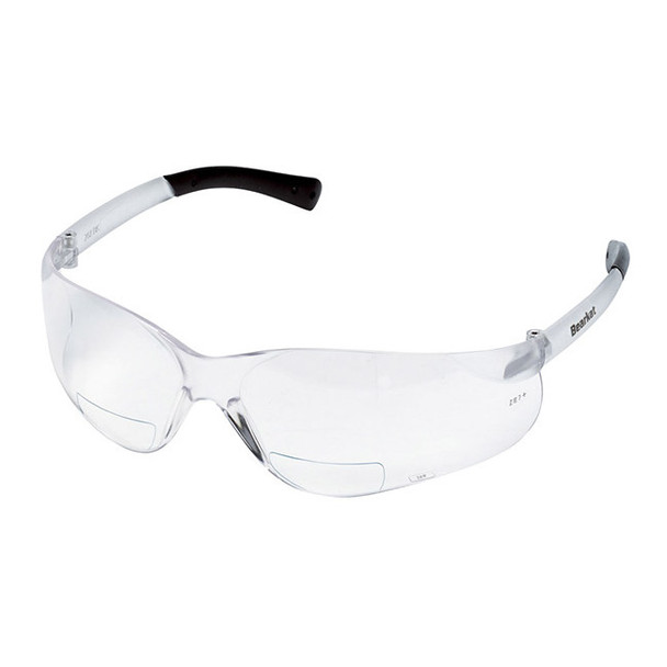 MCR Safety® Bearkat® Magnifiers, Clear Frame & Lens, +2.0 Diopter, 1/Each
