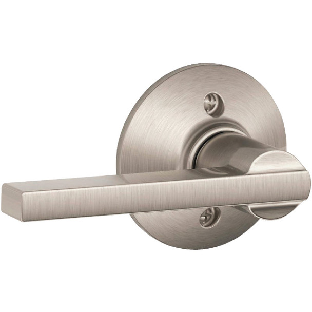 Schlage Latitude Lever Satin Nickel Non-Turning Lock  F170 LAT 619