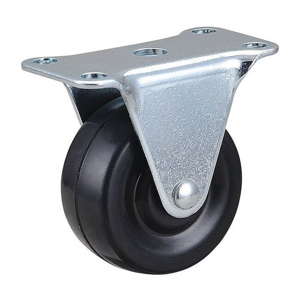 Manufacturer Varies Rigid Plate Caster,Rubber,2 in., 150 lb. 33H790
