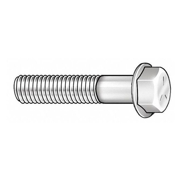 Grade 8, 5/8"-11 Flange Bolt, Black Phosphate Steel, 4 in L, 10 PK