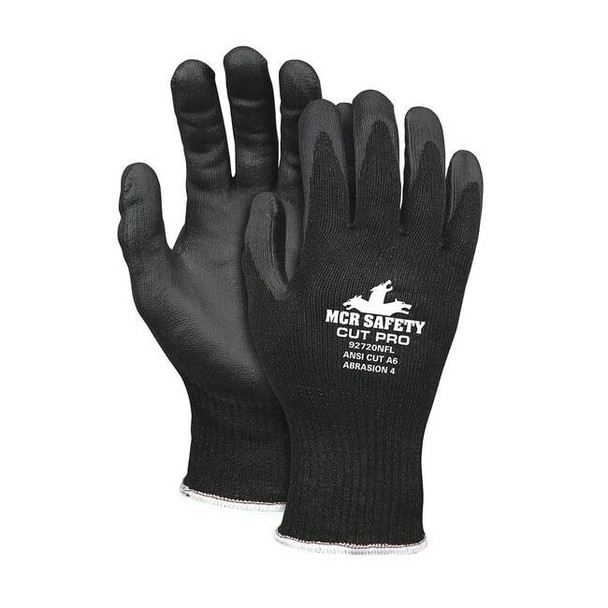 Cut-Resistant Coated Gloves, Cut Level A6 ,Dipped ,Foam Nitrile ,Smooth ,M 1 PR