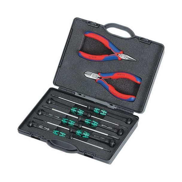 Knipex 8 Piece Bi-Material Grip Precision Plier Set Dipped Handle 00 20 18