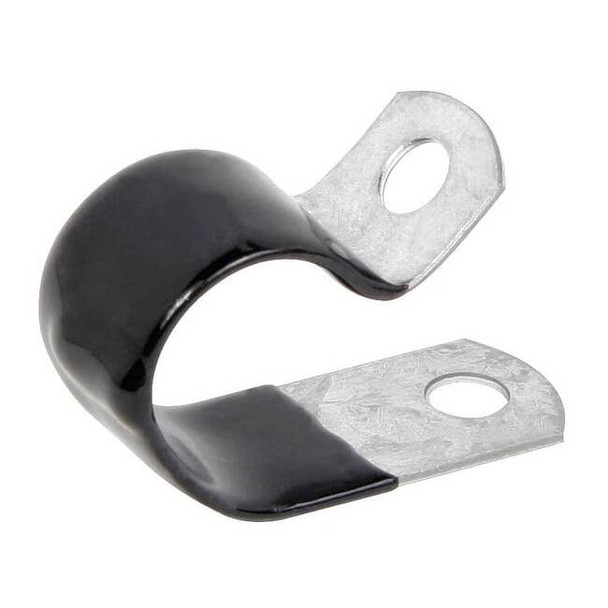 Cable Clamp, Steel, 3/8 in Bundle Dia., Black, 50 PK