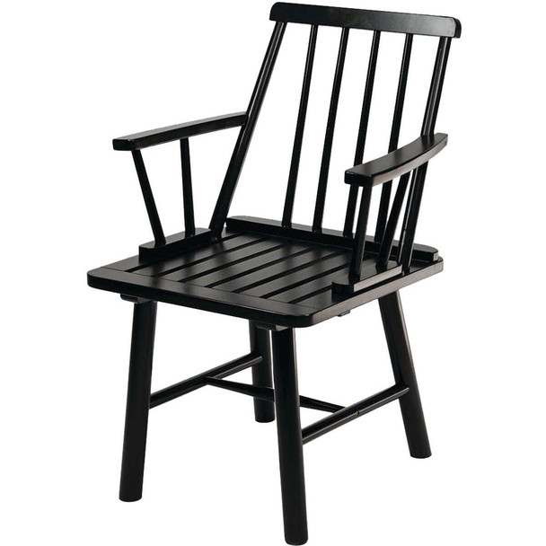 Jack Post Windsor Black Indonesian Hardwood Arm Chair JPC-910B