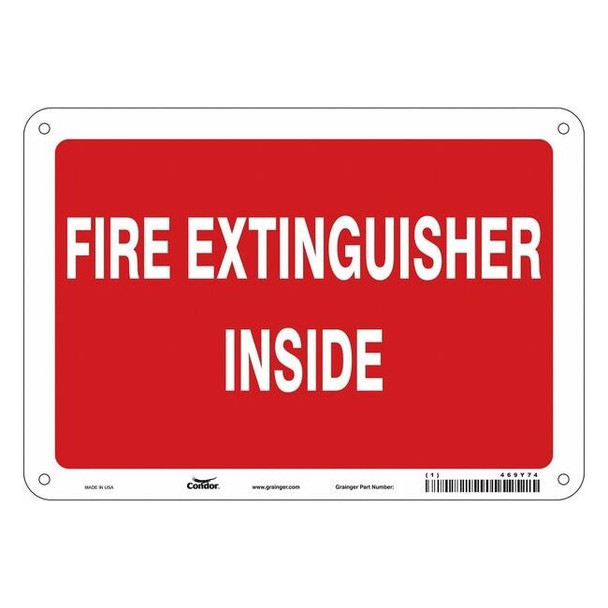 Safety Sign, 7 in Height, 10 in Width, Polyethylene, Vertical Rectangle, English