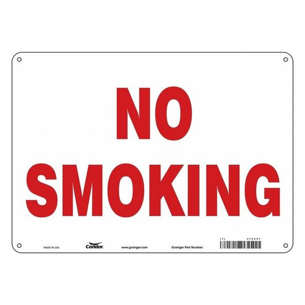 Safety Sign, 10" H, 14 in W, Polyethylene, Horizontal Rectangle, English, 474C57