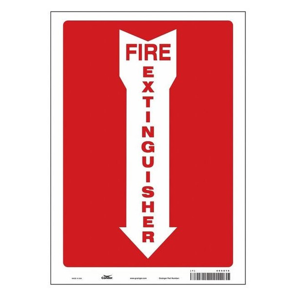 Condor Safety Sign,10" W,14" H,0.004" Thickness 469X16