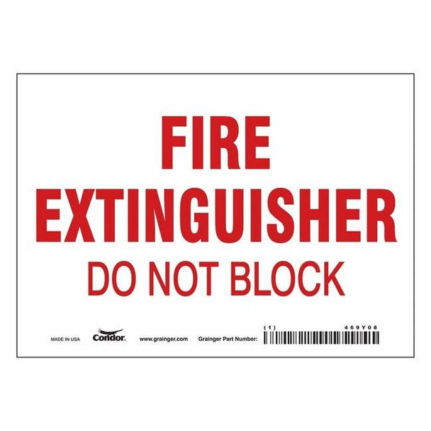 Condor Safety Sign,7" W,5" H,0.004" Thickness 469Y08