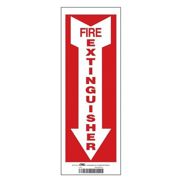 Condor Safety Sign,5" W,14" H,0.004" Thickness 469V41